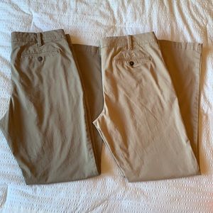 Lot of 2 Express Men Slim Fit Chinos Sz 33 x 32